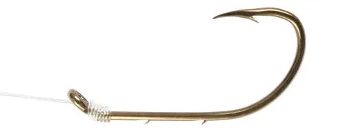 EagleClawSnelledBaitholderHookBronzeSize16pk