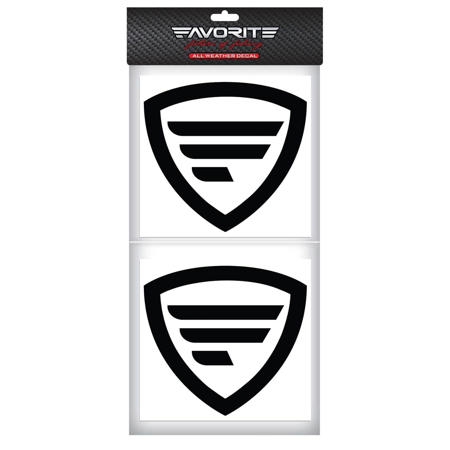 FavoriteShieldDecalBlack