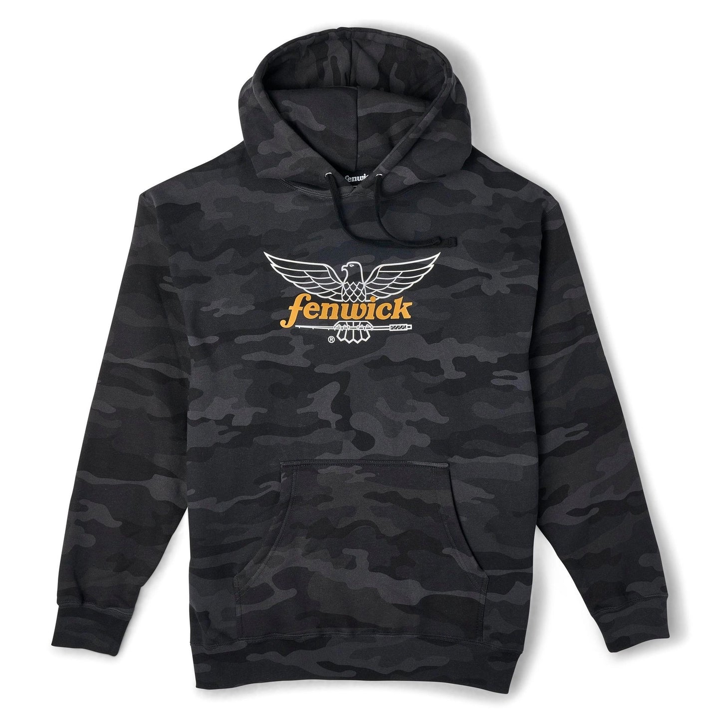 FenwickLogoCamoPulloverFleeceHoodie