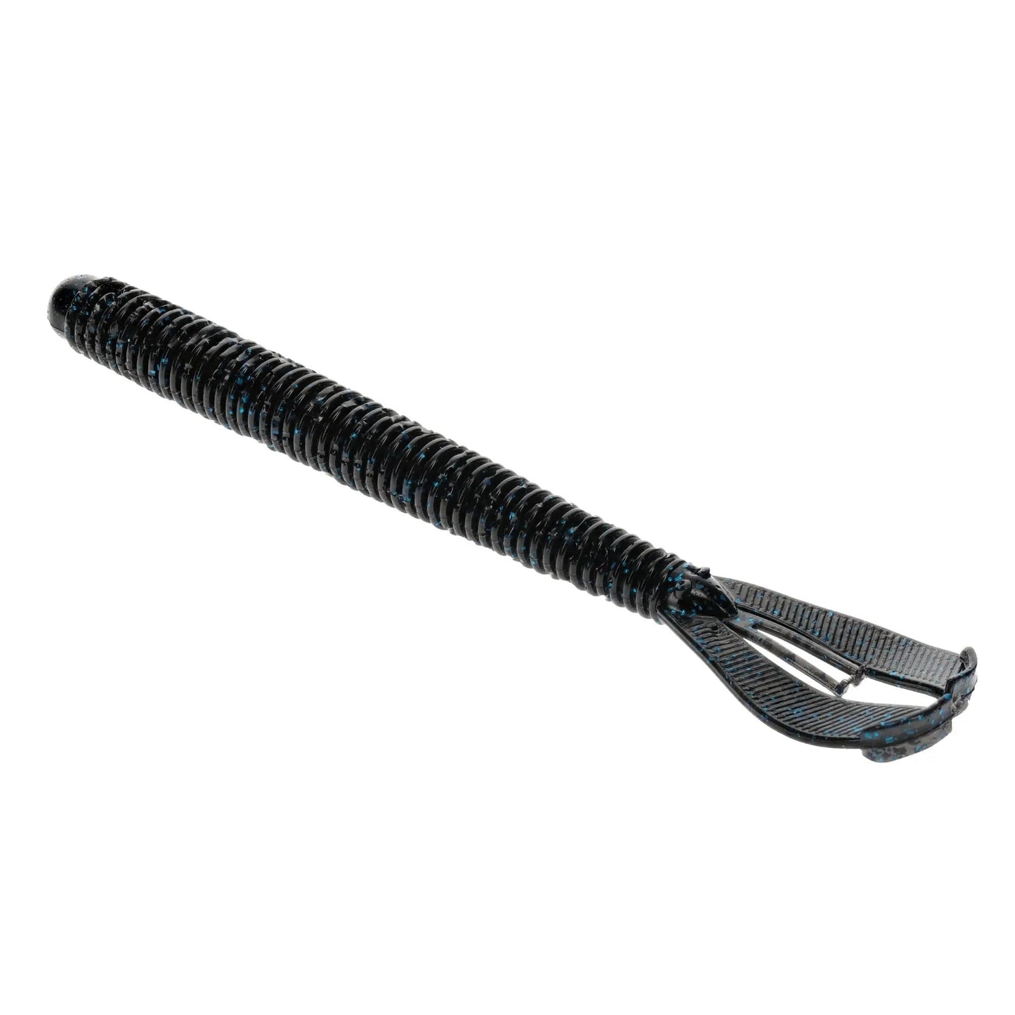 StrikeKingRageTwinTailMenaceWorm-BlackBlueFlake6pk