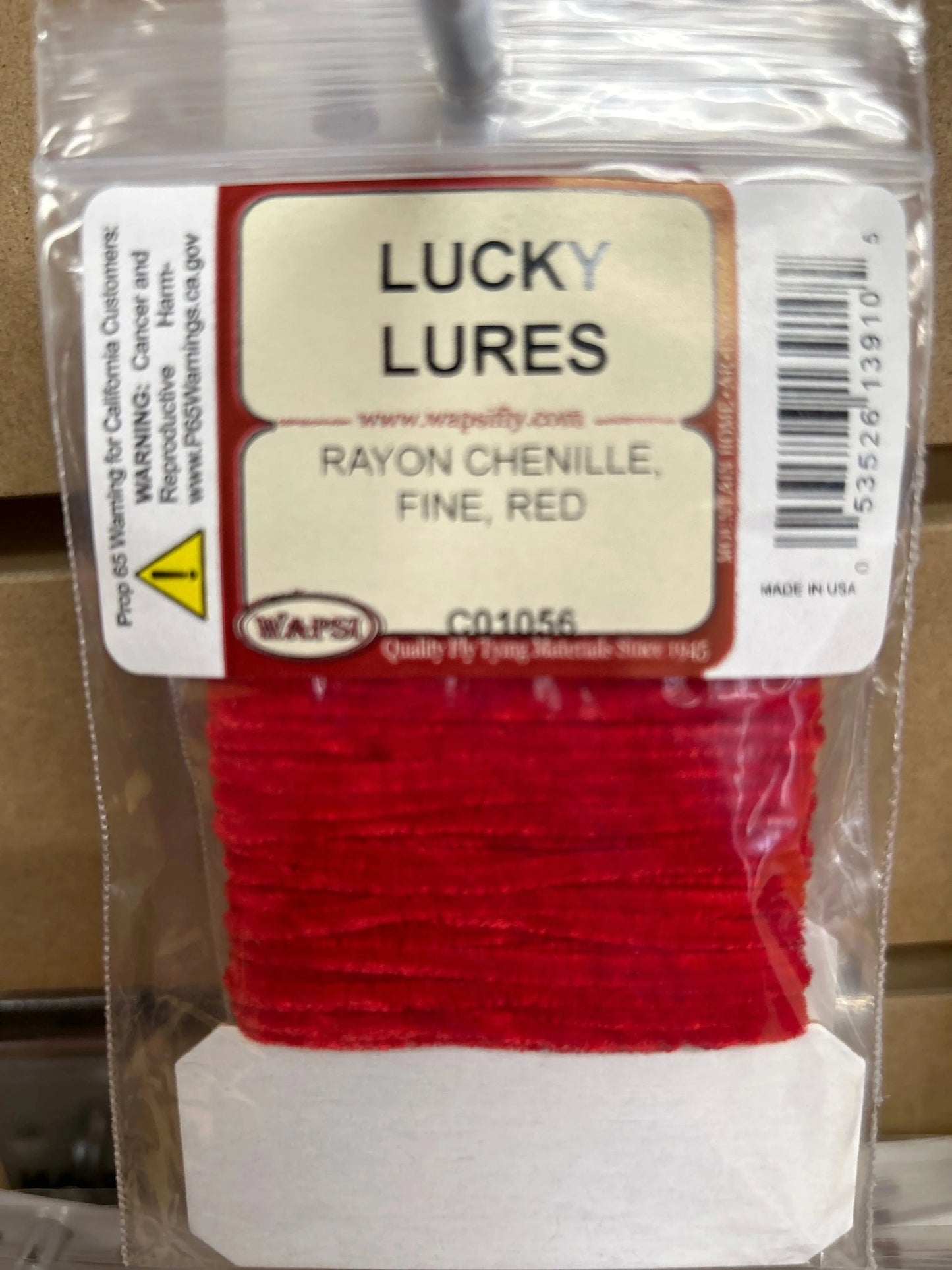 WapsiRayonChenilleFine-Red
