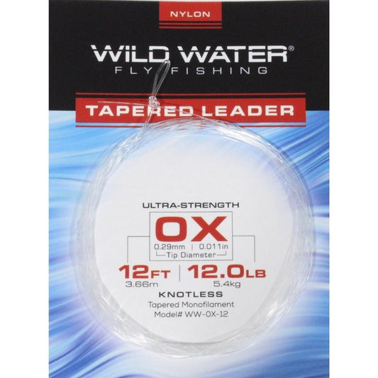 0XTaperedNylonMonofilamentLeader12'|6Pack