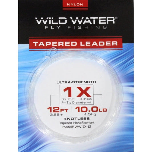 1XTaperedNylonMonofilamentLeader12'|6Pack
