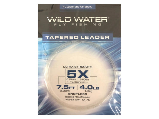 5XFluorocarbonLeader7.5'Long|3Pack