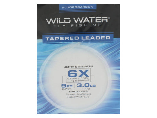 6XFluorocarbonLeader9'|3Pack