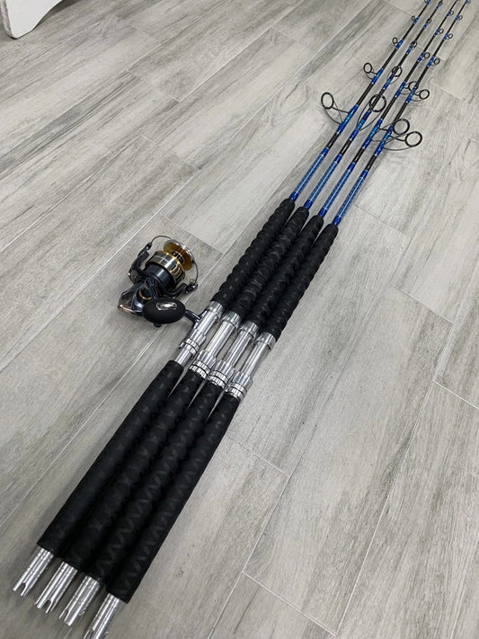 7'Power4BlackMagicCarbonFiberRodwithShimanoTwinPower10,000