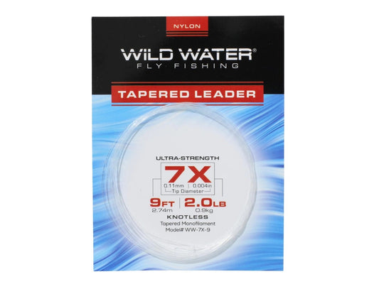 7XTaperedNylonMonofilamentLeader9'|6Pack