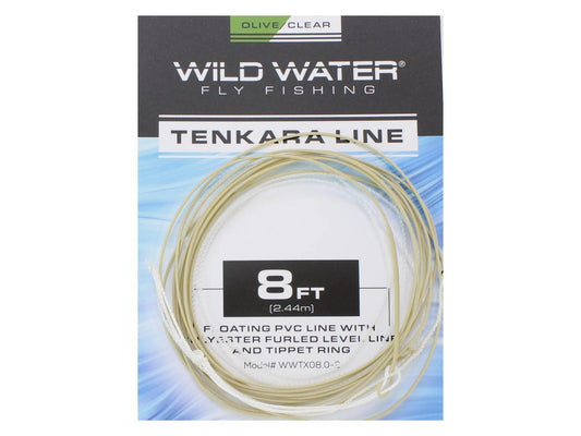 8'OlivePVCTenkaraLinewithFurledLevelLine|FlyFishing