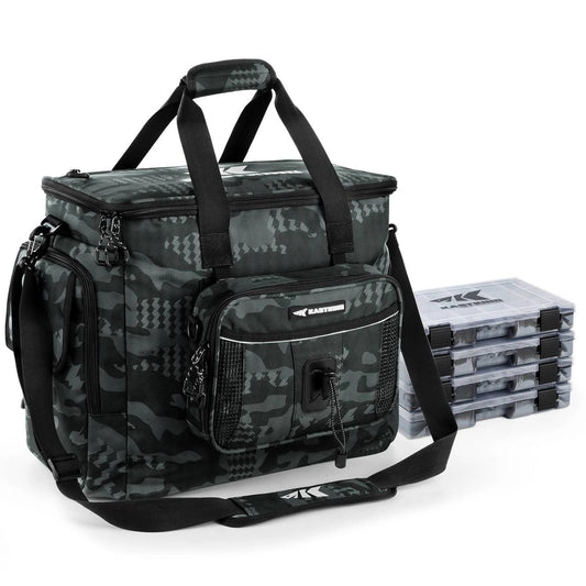 BaitSpaceFishingTackleBagwith4TackleBoxes