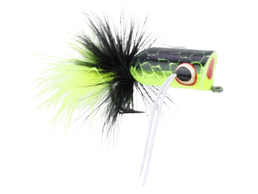 BassPopperSize2|ChartreuseandBlack|Qty.4