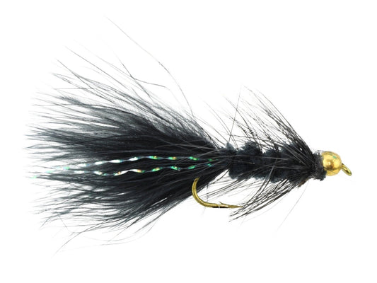 BeadHeadBlackWoolyBuggerFlyTyingMaterialKitsize10