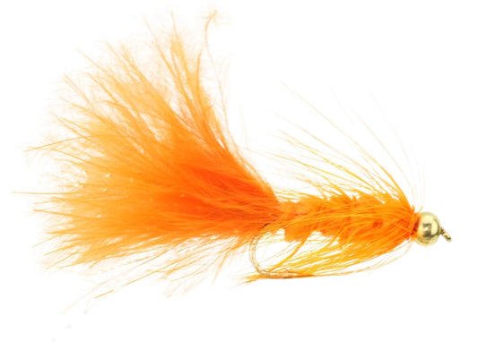 BeadHeadOrangeWoolyBuggerFlyTyingMaterialKitsize10