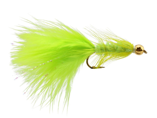 BeadHeadWoolyBuggerSize10|Chartreuse|Qty.6