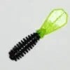 BeaverBottomBaitsCrappieJig-2"ThunderBug(Black/Chart/SilverFlk)10pk