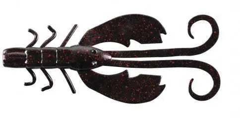 BerkleyPBCrazyLegsChiggerCraw4"-BlackRedFlake8pk