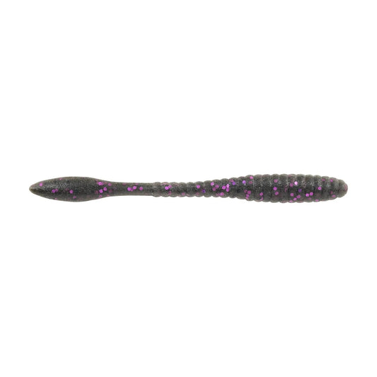 BerkleyPBMaxScentFlatWorm3.6''-SmokeBlackPurple10pk
