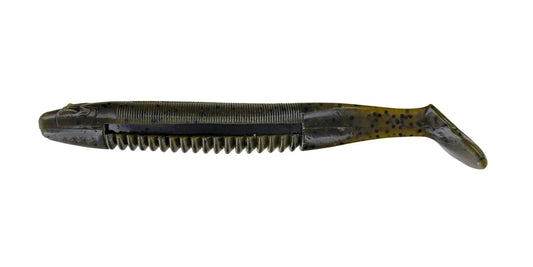 BigBiteBaitsCaneThumper-4.25"GreenPumpkin7pk
