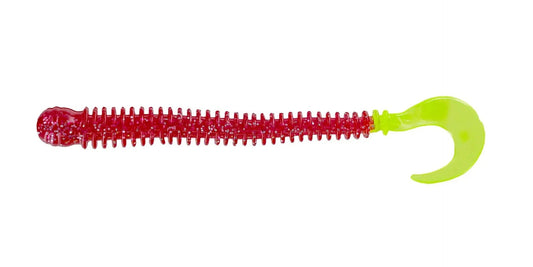 BigBiteBaitsDiscWorm-4"ElectricStrawberryChartTail10pk