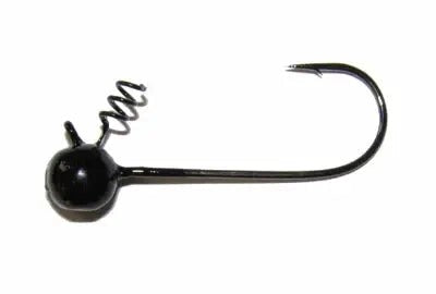 BigBiteBaitsFintwistHead-1/16ozBlack3/04pk