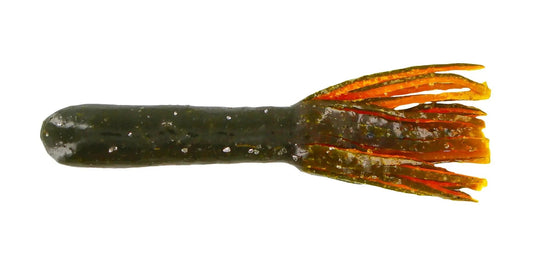 BigBiteBaitsTourFlipperTube-4"GreenPumpkin/OrangeTail8pk