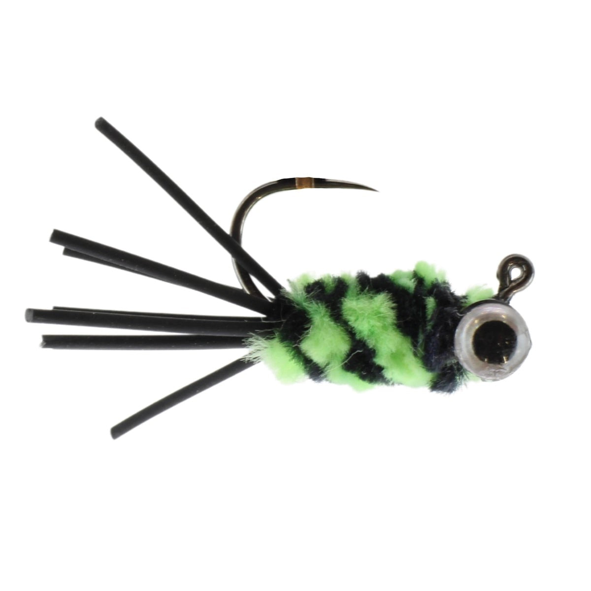 BluegillCandyJigSize10|Black/Chartreuse|Quantity6
