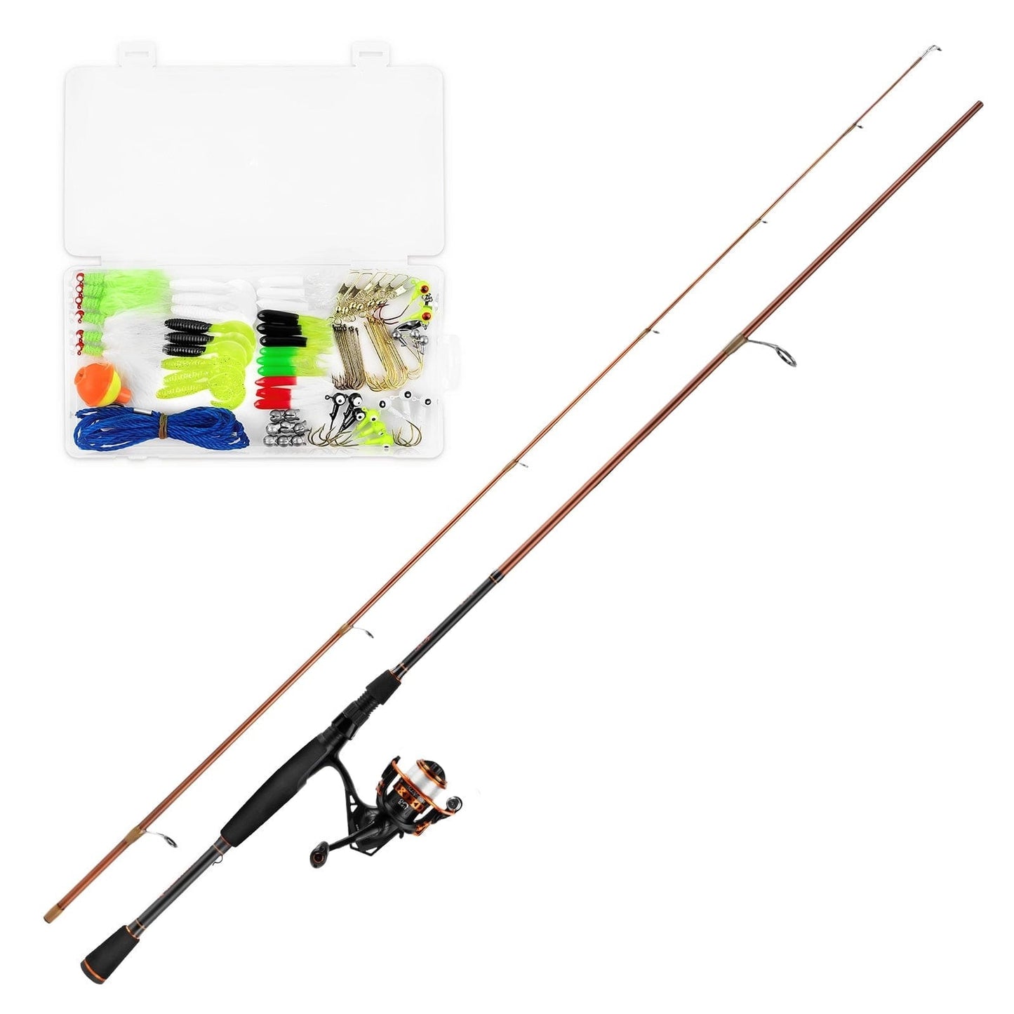BrentChapmanSpinningFishingRodandReelCombowithTackleKit