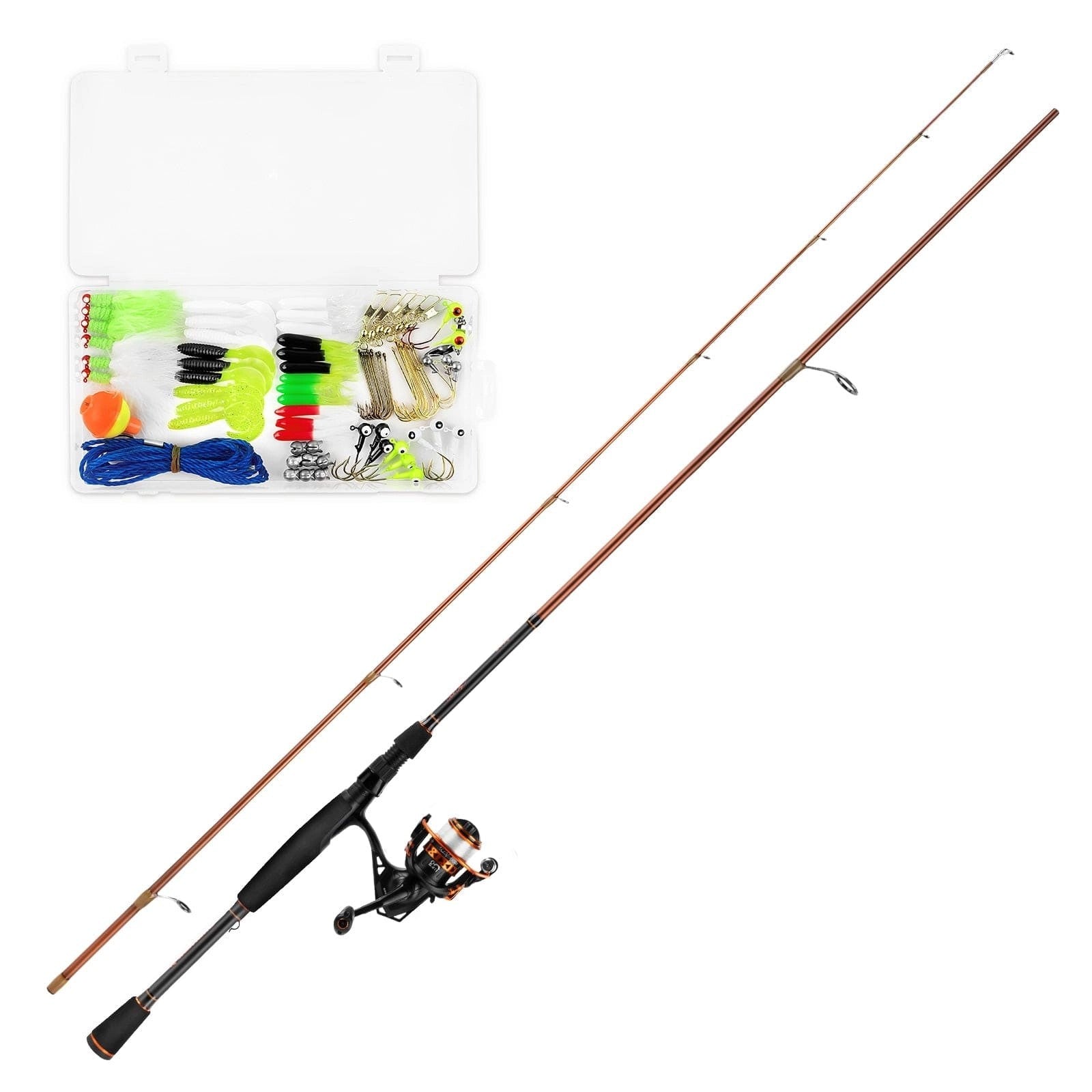 BrentChapmanSpinningFishingRodandReelCombowithTackleKit