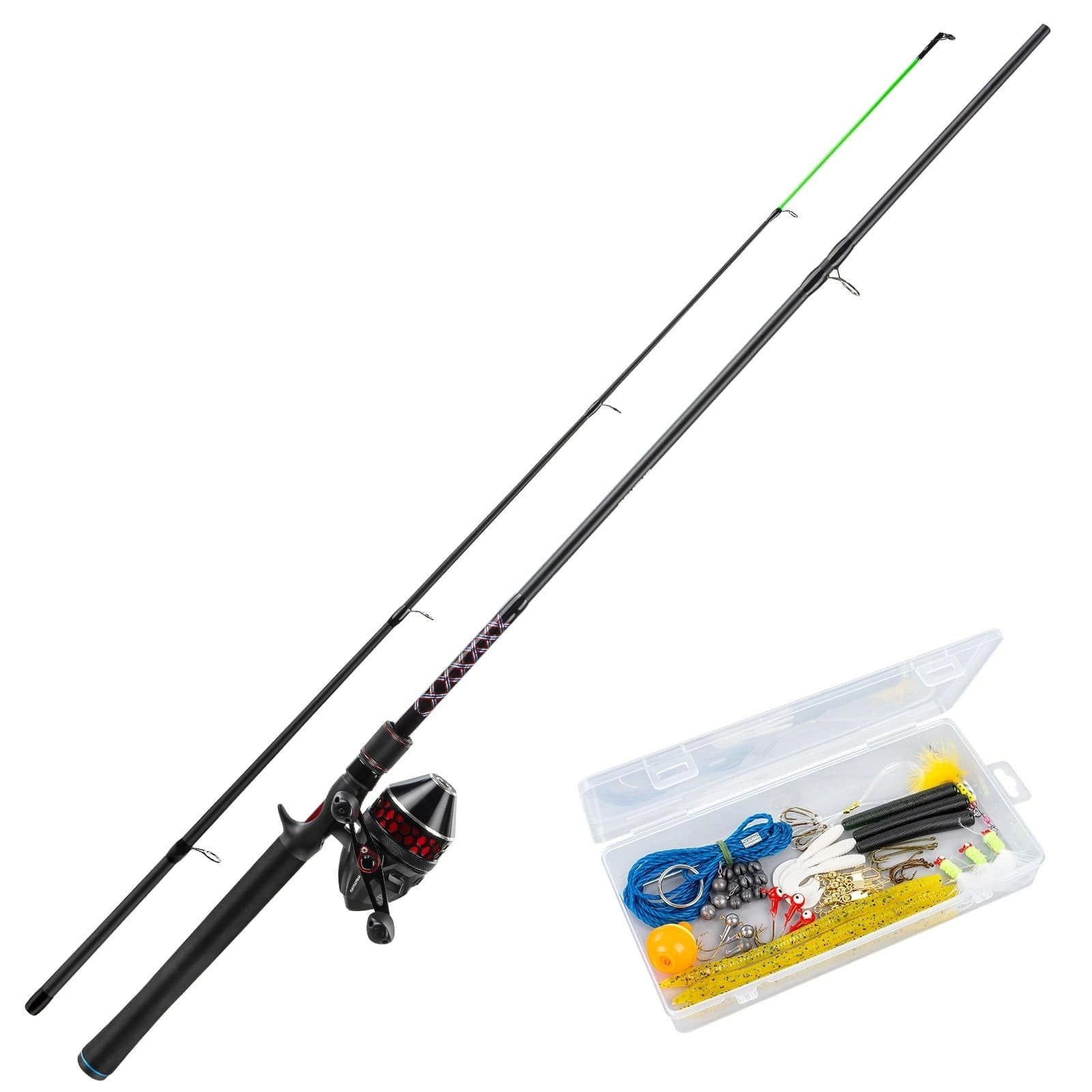 BrutusSpinCastRodandReelCombowithTackleKit