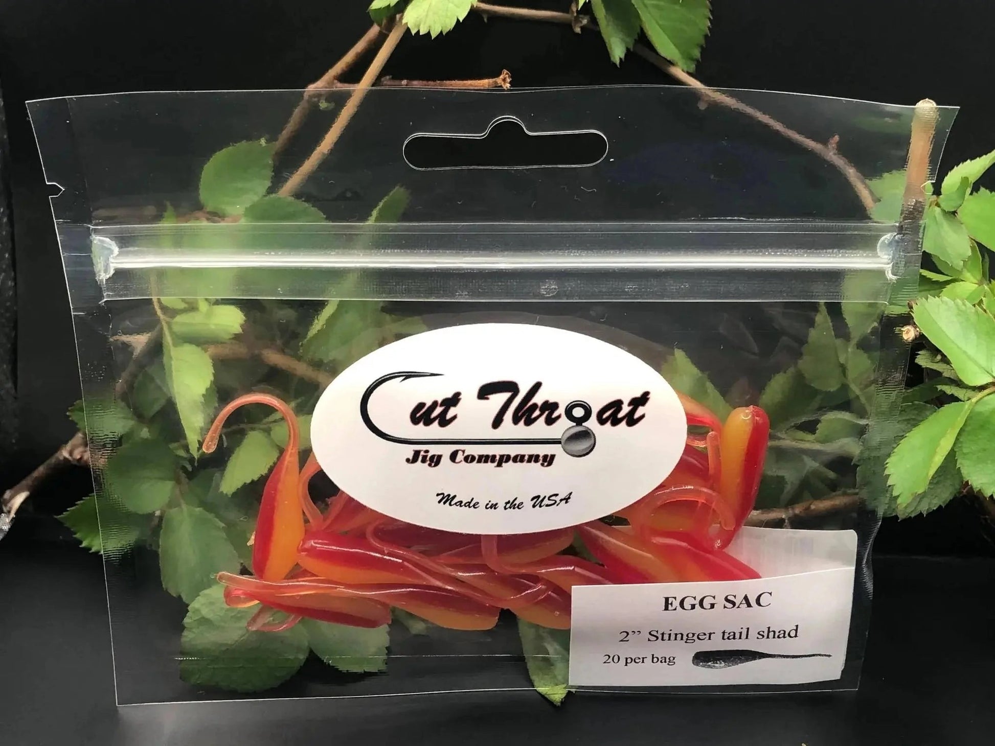 CutThroatCrappieCrusher2"StingerTailShad-EGGSAC20pk