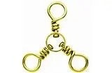 EagleClaw3-WaySwivelSz2-Brass12pk