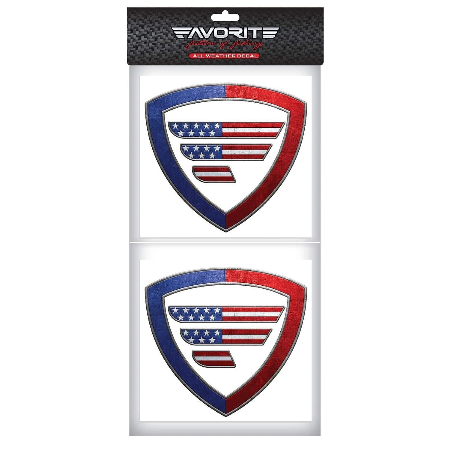 FavoriteShieldDecal,Flag6x5.5,2pack