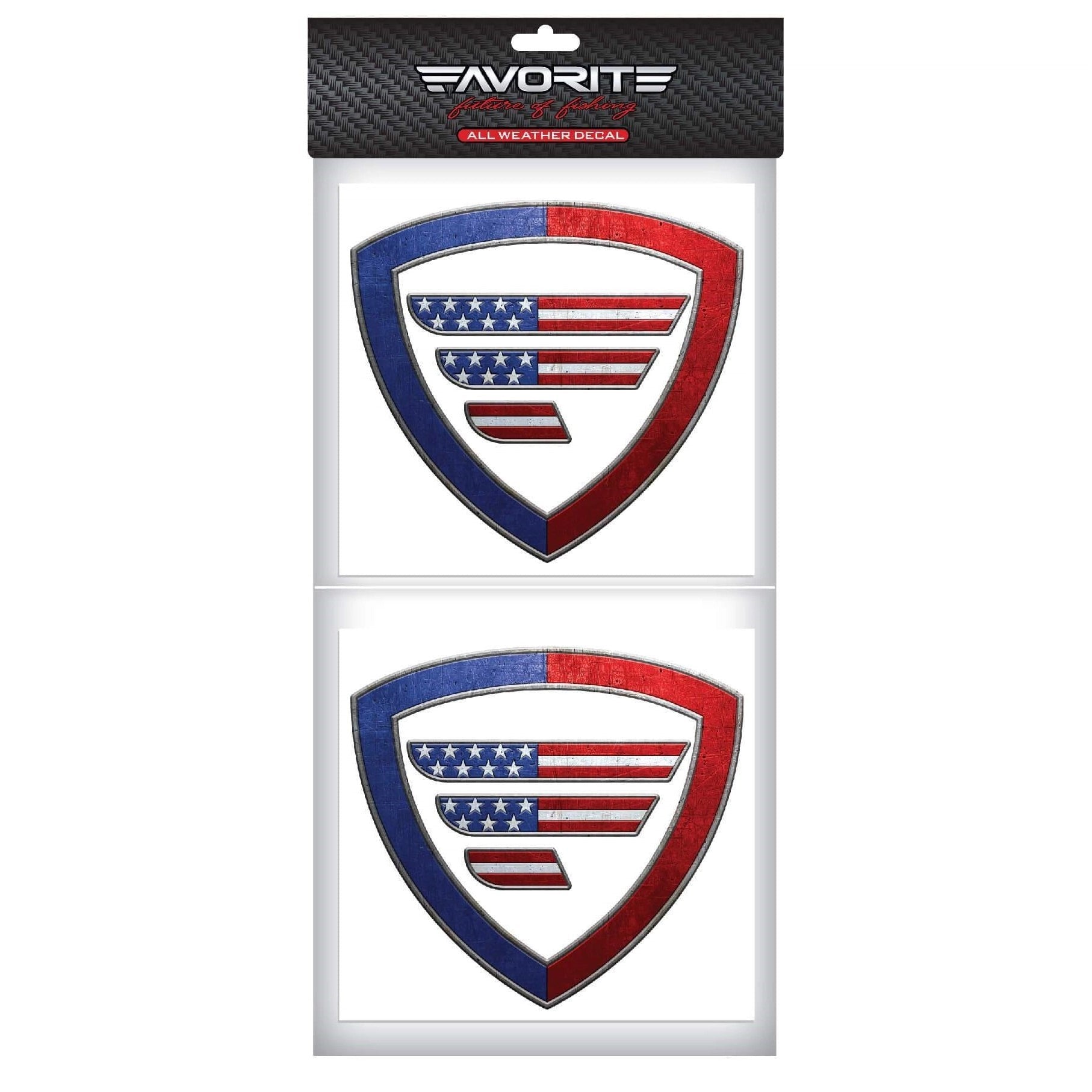 FavoriteShieldDecal,Flag6x5.5,2pack
