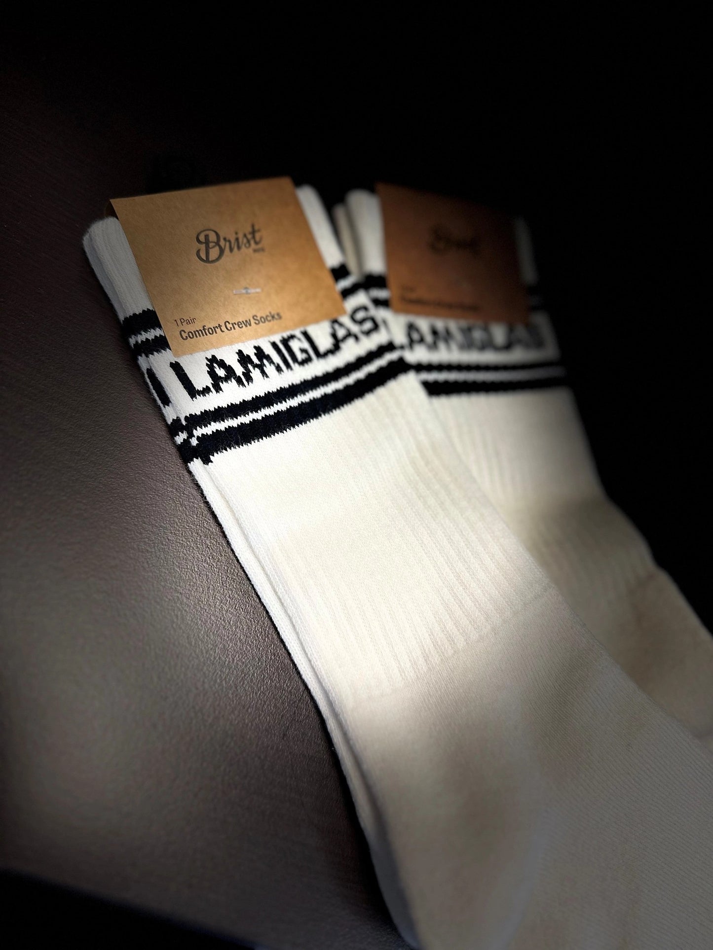 LegacyCrewSock–Cream/Black