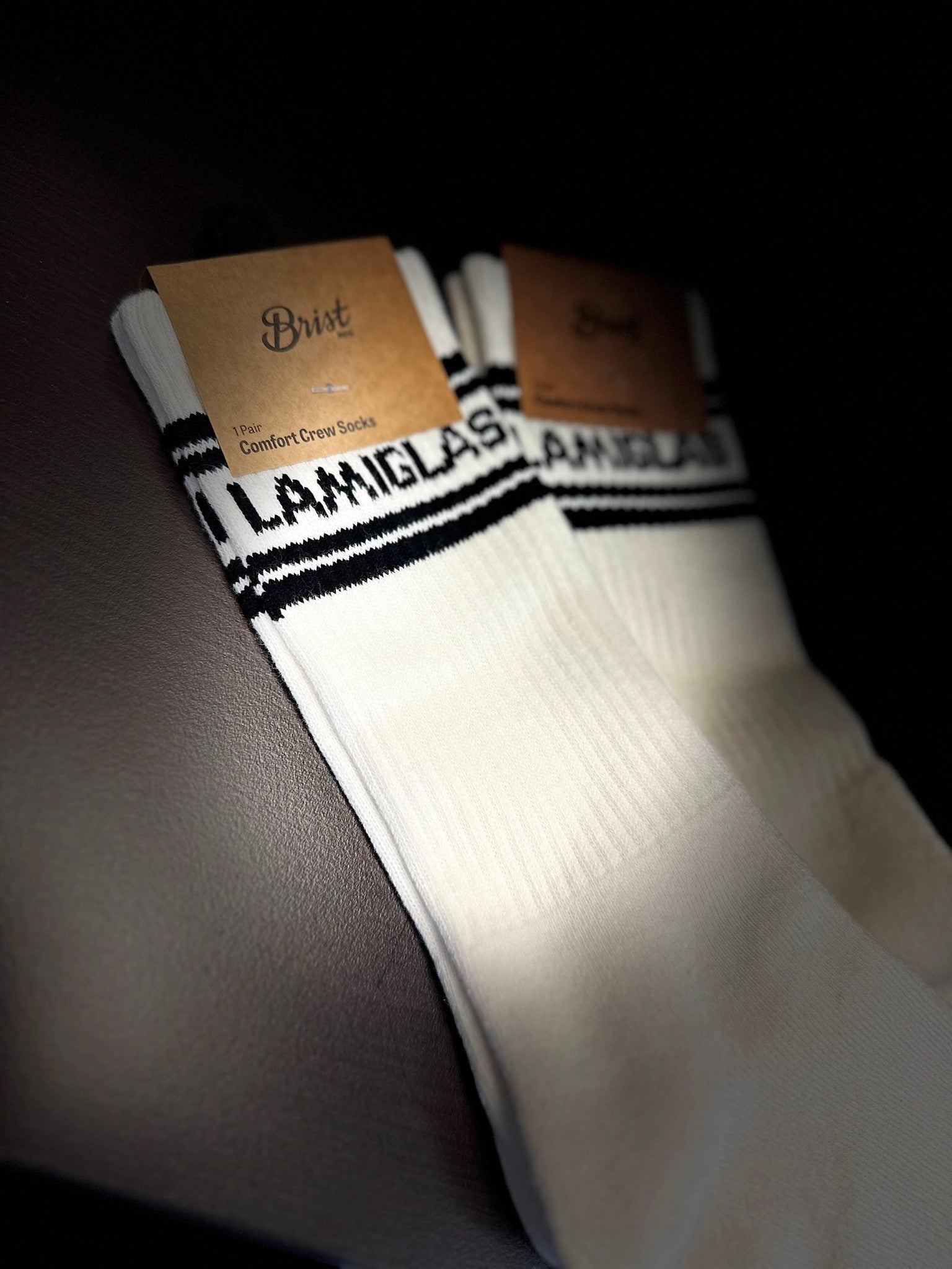 LegacyCrewSock–Cream/Black