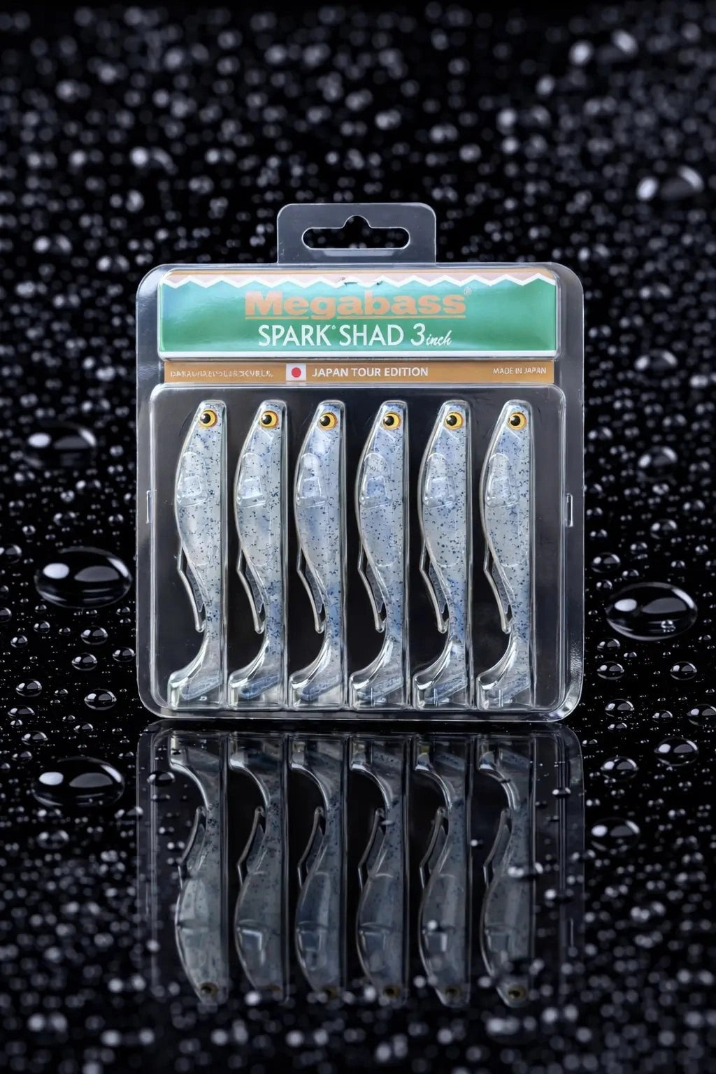 MegabassSPARKSHAD(3in)-NEONPEPPER6pk