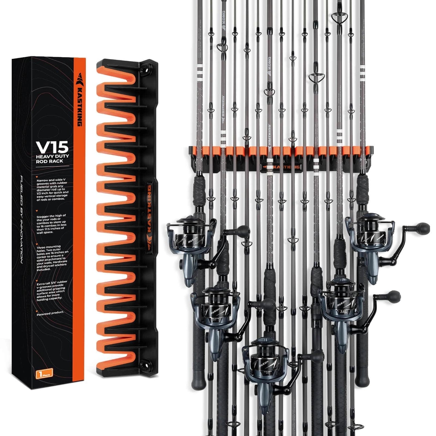 PatentedV15VerticalFishingRodHolder