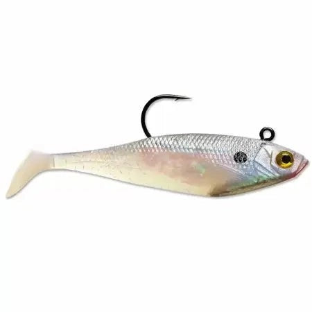 StormWildEyeSwimShad6"7/8oz-Pearl3pk