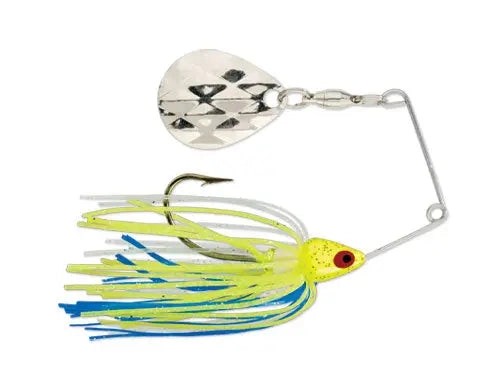 StrikeKingMini-KingSpinnerbait-ChartHeadChartreuse/Blue/SilverSkirt