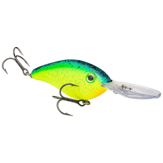 StrikeKingProModel6XD(ExtraDeep)Crankbait-Chart/Blue/BlackSplatterback