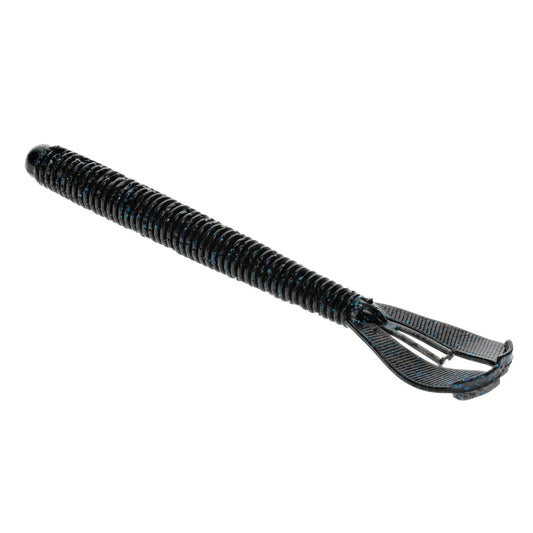 StrikeKingRageTwinTailMenaceWorm-BlackBlueFlake6pk