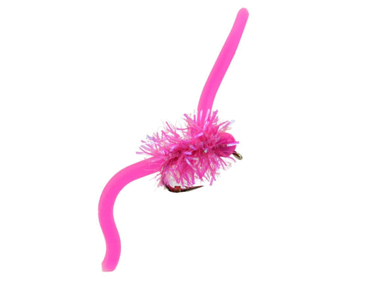 TungstenBeadHeadSquirmyWorm2.0Size12|Pink|Qty.6