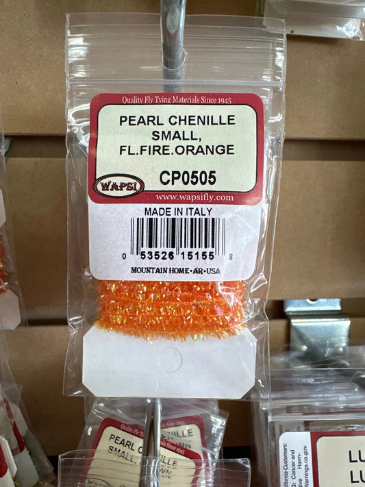 WapsiPearlChenilleSmall-Fl.FireOrange