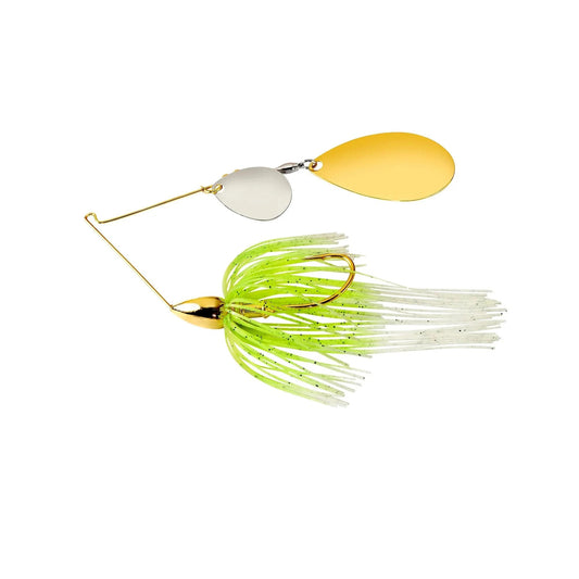 WarEagleGoldSpinnerbaitColorado/Indiana-3/8ozWhiteChart