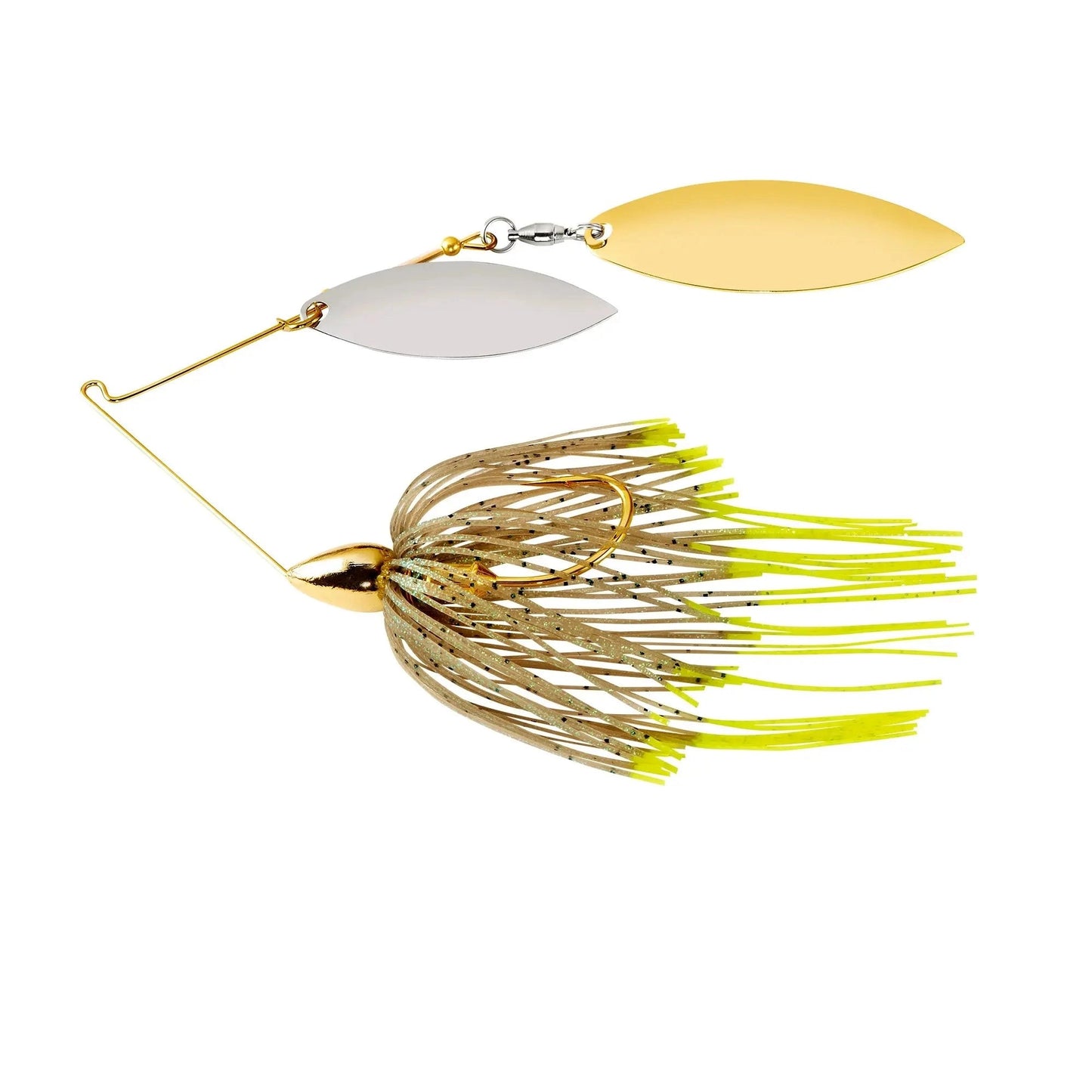 WarEagleGoldSpinnerbaitDoubleWillow-1/2ozHotMouse