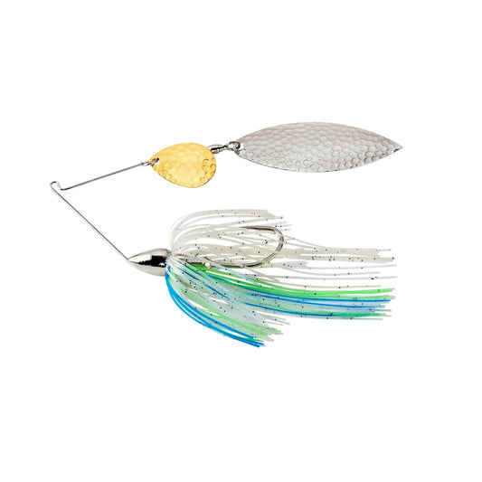 WarEagleNickelSpinnerbaitColoradoWillowHammered-1/2ozBlueHerring