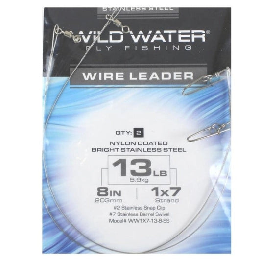 WireLeader|NylonCoatedStainless|8"13LB|2Pack