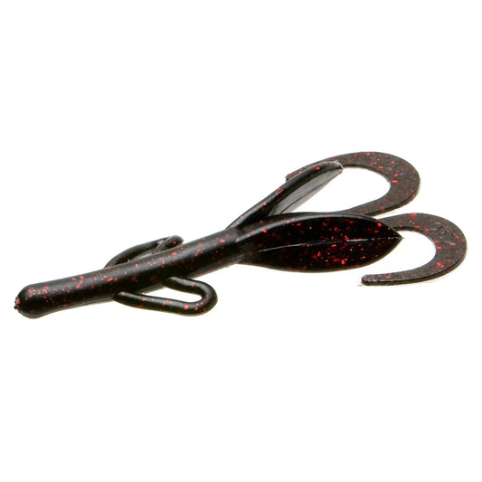 ZoomBabyBrushHog4''-BlackRedGlitter12pk