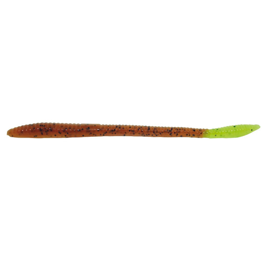 ZoomTrickWorm6.5''-Pumpkin/Chartreuse20pk